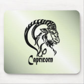 Capricorn-Meerziege Zodiac Green Mousepad (Vorne)