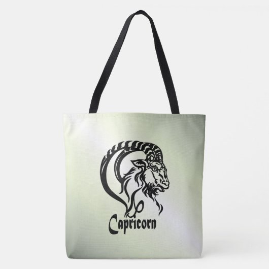 Capricorn-Meerziege Zodiac Green Tasche (Vorderseite)