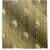 Capricorn & Metal Rabbit Duschvorhang (Vorderseite)