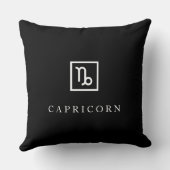 Capricorn – Minimalist Zodiac Decorative Pillow  Kissen (Rückseite)