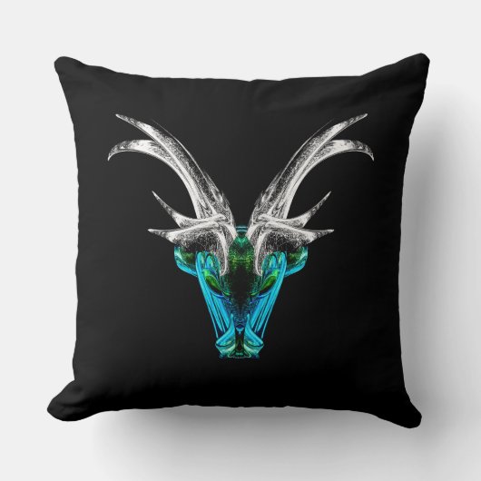 Capricorn – Minimalist Zodiac Decorative Pillow  Kissen (Vorderseite)