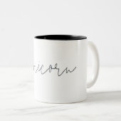 Capricorn Minimalistische Tasse (VorderseiteRechts)