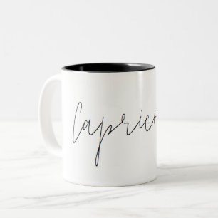 Capricorn Minimalistische Tasse