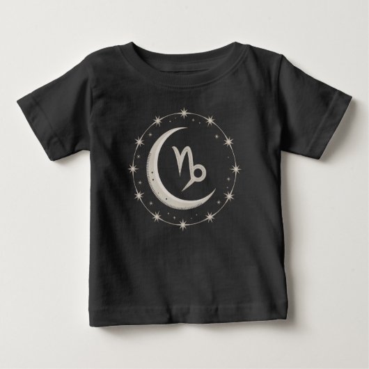 Capricorn Moon: Ein Himmelssymbol Baby T-shirt (Vorderseite)