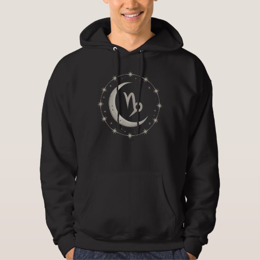 Capricorn Moon: Ein Himmelssymbol Hoodie (Vorderseite)