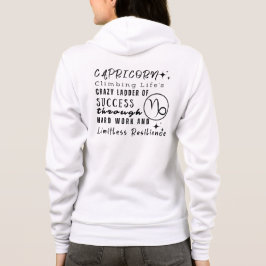 Capricorn Motivierend Quotes Zodiac-Zeichen Hoodie