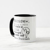 Capricorn Motivierend Quotes Zodiac-Zeichen Tasse (Vorderseite Links)