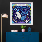 Capricorn: "Mountain Ambition" Zodiac Poster