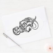 Capricorn Ovaler Aufkleber (Umschlag)