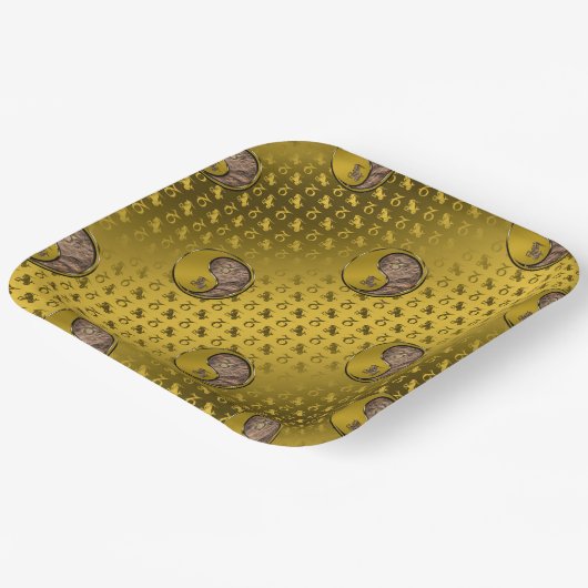 Capricorn Pappteller (Gewinkelt)