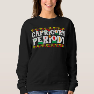 Capricorn Periodt Horoskop Astrologie Symbol Zodi Sweatshirt