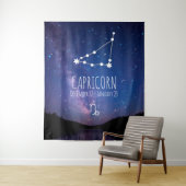 Capricorn | Personalisierte Astrologie Wandteppich (Beispiel)