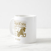 Capricorn - Personalisierte Merkmale Horoskop Kaffeetasse (Vorderseite Links)