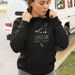 Capricorn Personalisierte Sternbilder Hoodie