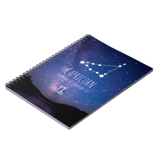 Capricorn | Personalisierte Sternbilder Notizblock (Linke Seite)