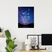 Capricorn | Personalisierte Sternbilder Poster (Heimbüro)