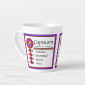 Capricorn Personality Tracks Designer Tasse (Linke Ecke)