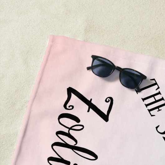 Capricorn Pink Zodiac Strandtuch (Beispiel)