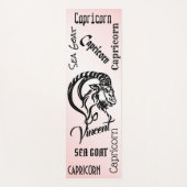 Capricorn Pink Zodiac Yogamatte (Vorderseite)