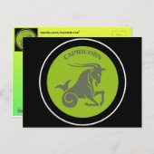 Capricorn Postkarte (Vorne/Hinten)