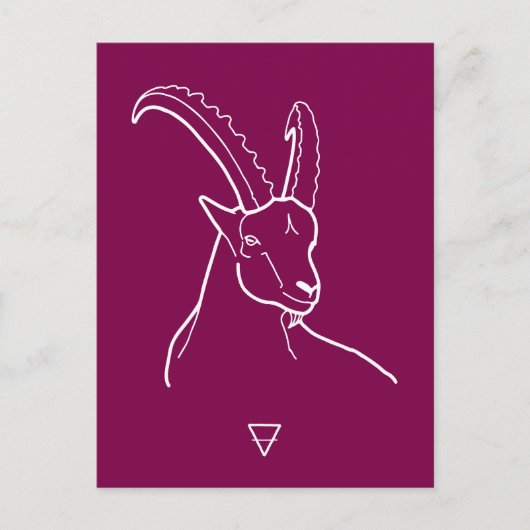 Capricorn Postkarte (Vorderseite)