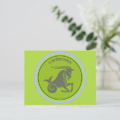 Capricorn Postkarte (Stehend Vorderseite)