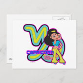 Capricorn Postkarte (Vorne/Hinten)