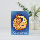 Capricorn Postkarte (Stehend Vorderseite)