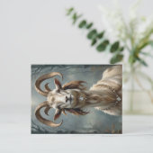 Capricorn Postkarte (Stehend Vorderseite)