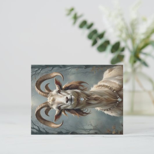 Capricorn Postkarte (Stehend Vorderseite)