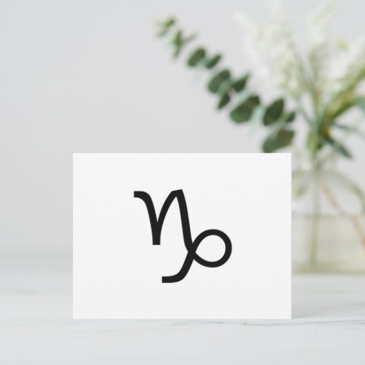 Capricorn Postkarte (Stehend Vorderseite)