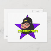 Capricorn Postkarte (Vorne/Hinten)
