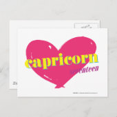 Capricorn Postkarte (Vorne/Hinten)