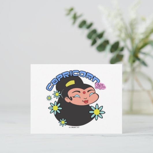 Capricorn Postkarte (Stehend Vorderseite)