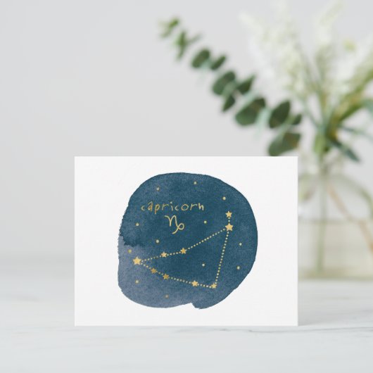 Capricorn Postkarte (Stehend Vorderseite)
