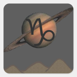 Capricorn Quadratischer Aufkleber