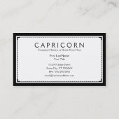 Capricorn-Raffinesse Visitenkarte (Rückseite)