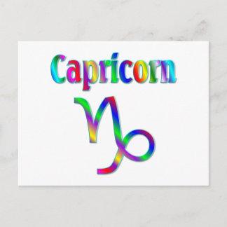Capricorn Rainbow Postkarte