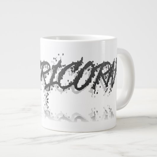 Capricorn-Reflektion Jumbo-Tasse (Vorderseite Rechts)