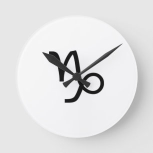 Capricorn Runde Wanduhr