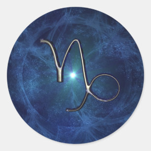 Capricorn Runder Aufkleber