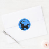 Capricorn Runder Aufkleber (Umschlag)