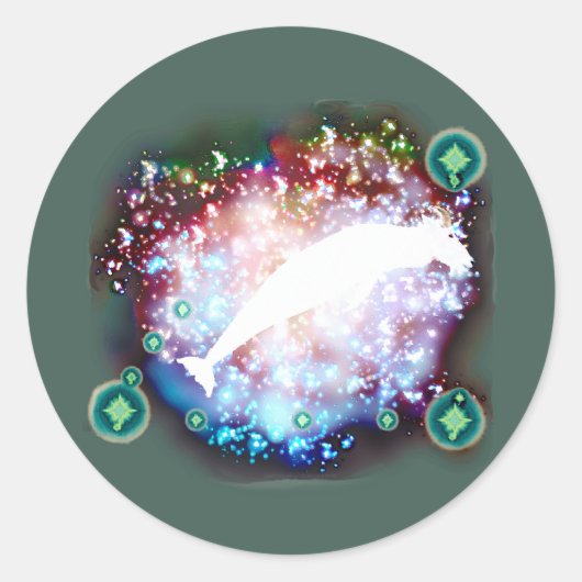 Capricorn Runder Aufkleber (Vorderseite)