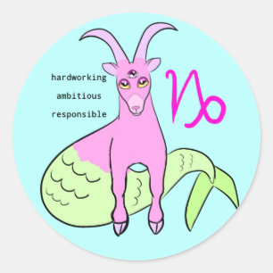 Capricorn Runder Aufkleber