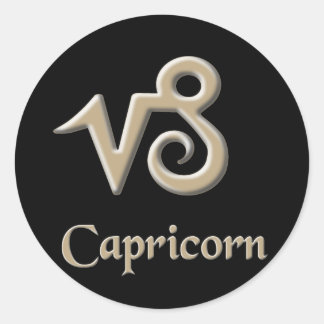 Capricorn Runder Aufkleber
