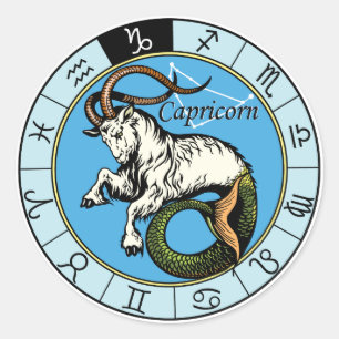 Capricorn Runder Aufkleber