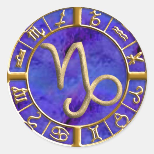 Capricorn Runder Aufkleber (Vorderseite)