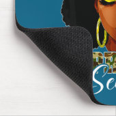 Capricorn Season Black Woman With Camo Hat Birthda Mousepad (Ecke)