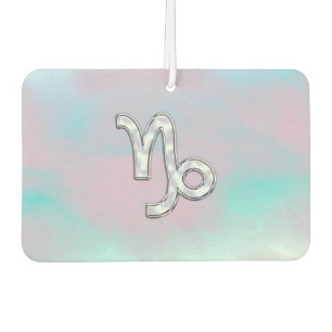 Capricorn Sign auf Mutter von Pearl Nacre Style Autolufterfrischer