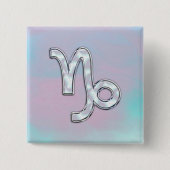 Capricorn Sign auf Mutter von Pearl Nacre Style Button (Vorderseite)